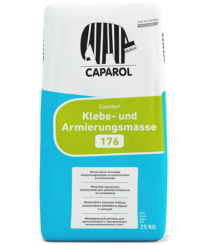 Klijavimo armavimo mišinys CAPAROL Klebe- und Armierungsmasse 176 Klijavimo armavimo mišinys CAPAROL Klebe- und Armierungsmasse 176