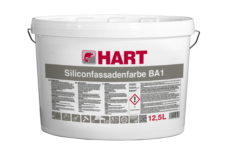 SILIKONINIAI DAŽAI FASADAMS HART FASSADENFARBE